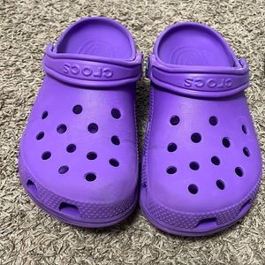 Purple crocs